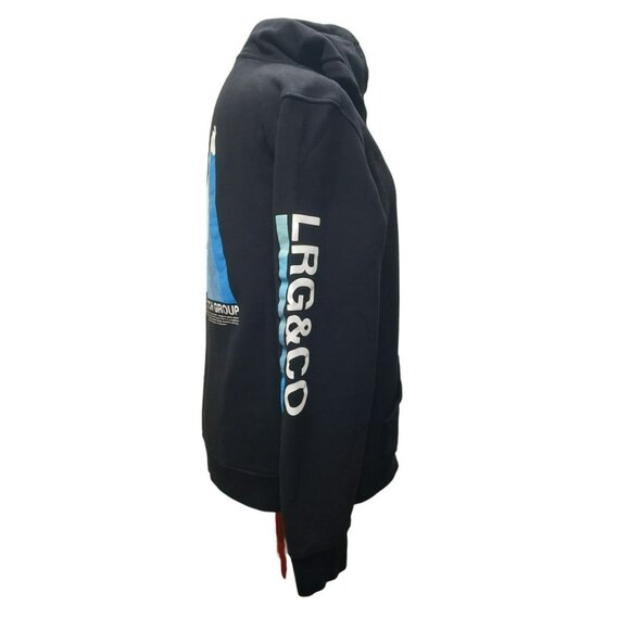 Lifted Research Group Black Giraffe Pullover Hoodie Sweatshirt LRG & Co Mens L - Picture 6 of 12